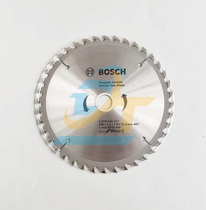 Lưỡi cưa gỗ 40 răng 180x25.4mm Bosch 2608644317