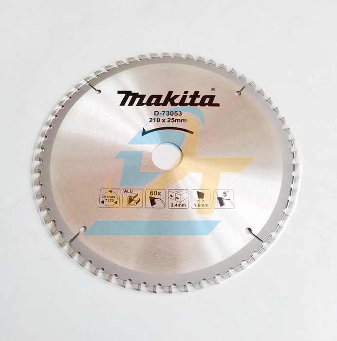 Lưỡi cưa nhôm 60 răng 210x2.4x25mm Makita D-73053 D-73053 Makita | Giá rẻ nhất - Công Ty TNHH Thương Mại Dịch Vụ Đạt Tâm