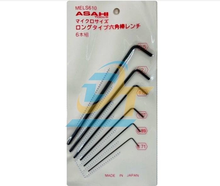 Bộ lục giác 6 cái 0.71-2.5mm Asahi MELS610