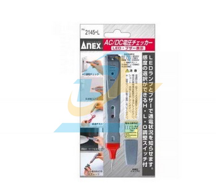 Bút thử điện cảm ứng hiển thị đèn LED và âm thanh No.2145-L Anex
