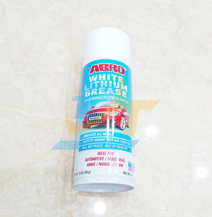 Chai xịt mỡ bò nước Abro White Lithium Grease 284g