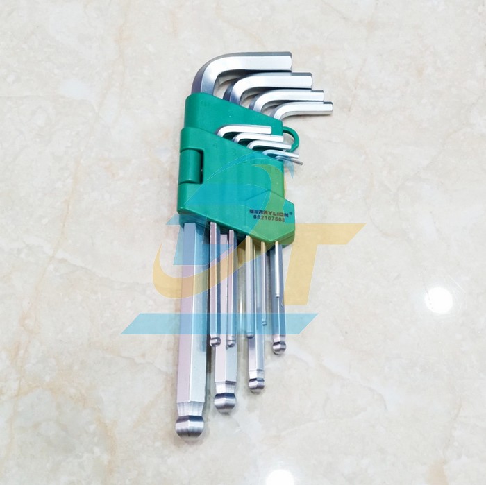 Bộ lục giác đầu bi 9 cây 1.5-10mm ngắn Berrylion 062107668