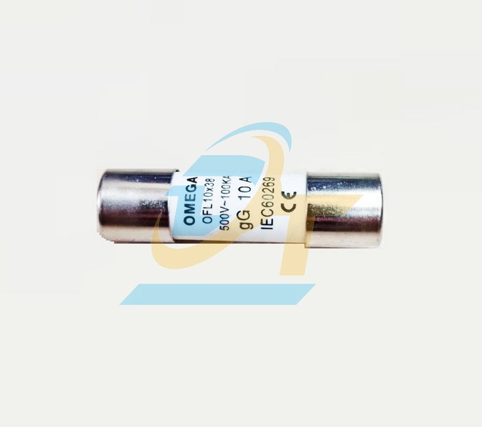 Cầu chì sứ 10x38 Omega 10A