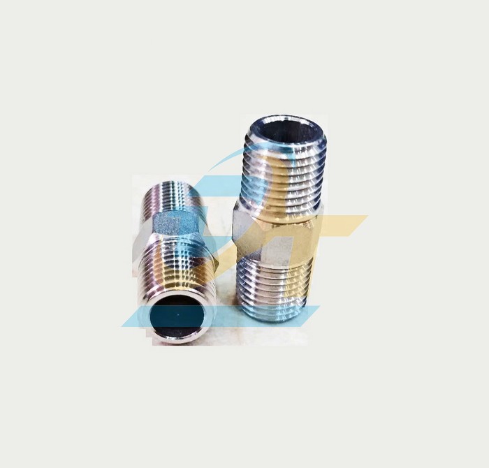 Nối 2 đầu ren ngoài (kép ren) inox 304 DN8 - Phi 13