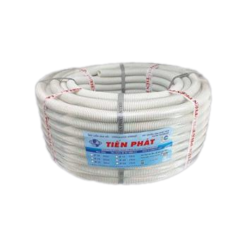 Ống ruột gà HDPE màu trắng phi 20 Tiến Phát RG20A (Cuộn 50m)