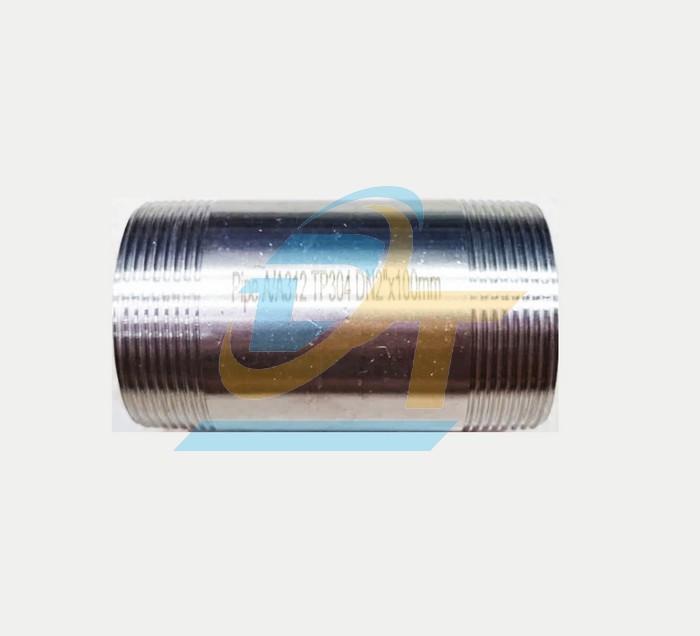 Ống 1 tấc inox 304 hai đầu ren ngoài DN50 - Phi 60