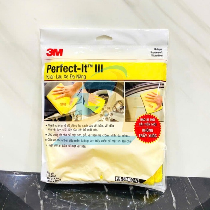 Khăn lau xe đa năng 3M Perfect-It Super Soft Microfiber PN50400 32x36cm