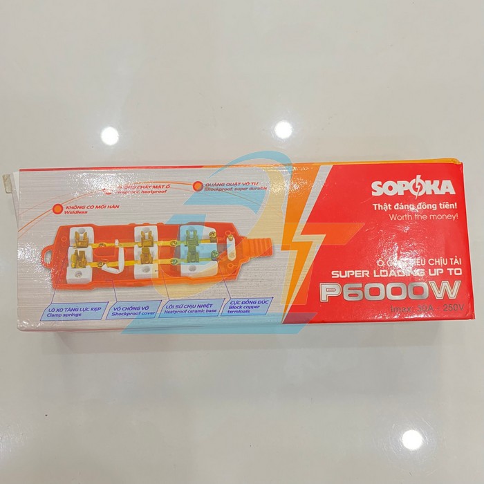 Ổ cắm công suất cao Sopoka P6000W P6000W Sopoka | Giá rẻ nhất - Công Ty TNHH Thương Mại Dịch Vụ Đạt Tâm