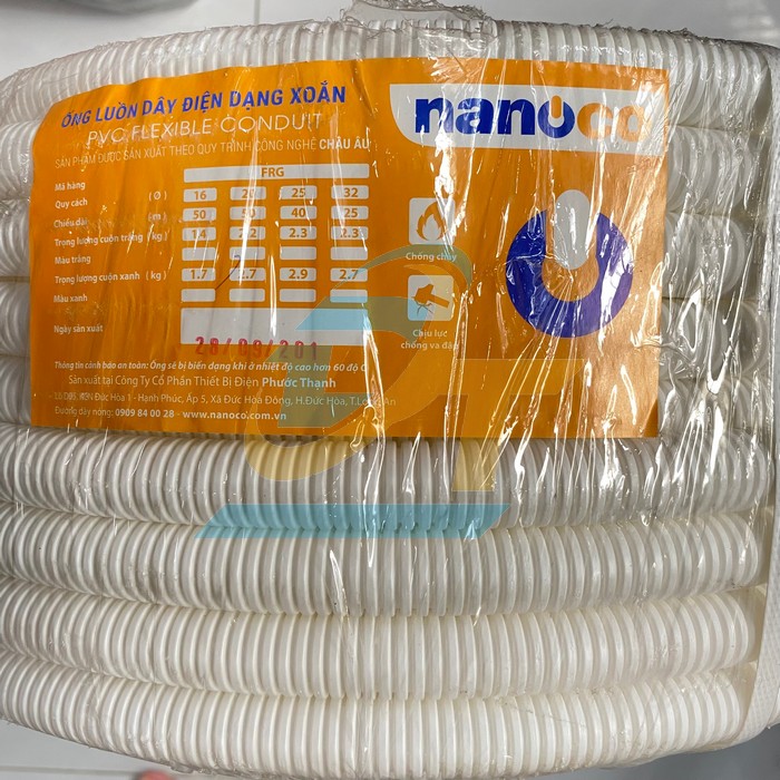 Ống ruột gà phi 20 FRG20W Nanoco  Nanoco | Giá rẻ nhất - Công Ty TNHH Thương Mại Dịch Vụ Đạt Tâm