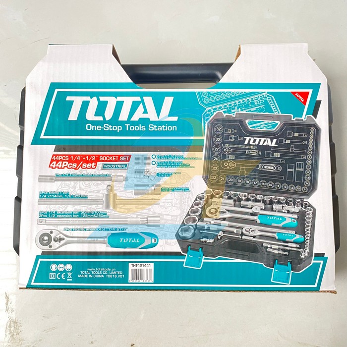 Bộ tuýp 44 chi tiết 1/2" Total THT421441 THT421441 Total | Giá rẻ nhất - Công Ty TNHH Thương Mại Dịch Vụ Đạt Tâm