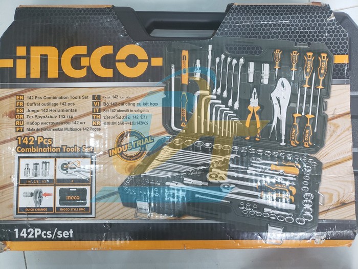 Bộ đồ nghề cầm tay 142 chi tiết Ingco HKTHP21421 HKTHP21421 INGCO | Giá rẻ nhất - Công Ty TNHH Thương Mại Dịch Vụ Đạt Tâm