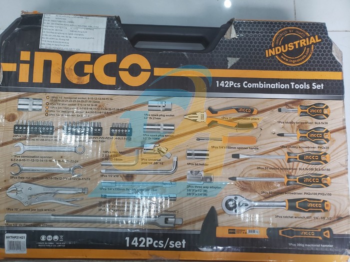 Bộ đồ nghề cầm tay 142 chi tiết Ingco HKTHP21421 HKTHP21421 INGCO | Giá rẻ nhất - Công Ty TNHH Thương Mại Dịch Vụ Đạt Tâm