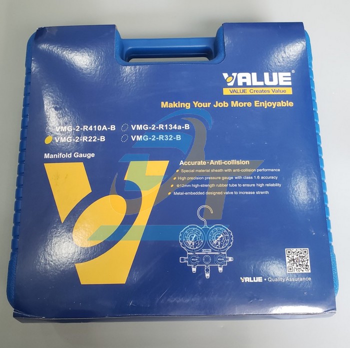 Bộ đồng hồ gas đôi R22 VALUE VMG-2-R22-B có dây VMG-2-R22-B VALUE | Giá rẻ nhất - Công Ty TNHH Thương Mại Dịch Vụ Đạt Tâm