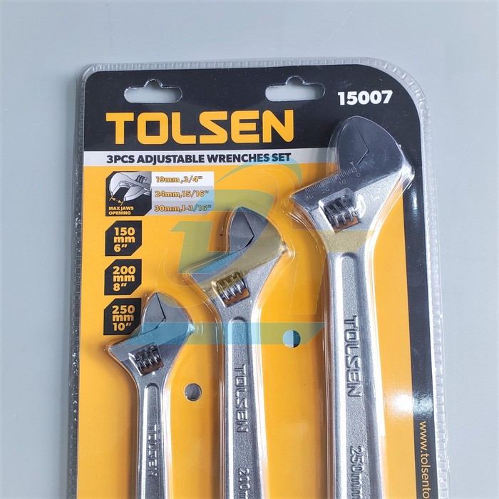 Bộ 3 mỏ lết cán trơn Tolsen 15007 15007 Tolsen | Giá rẻ nhất - Công Ty TNHH Thương Mại Dịch Vụ Đạt Tâm