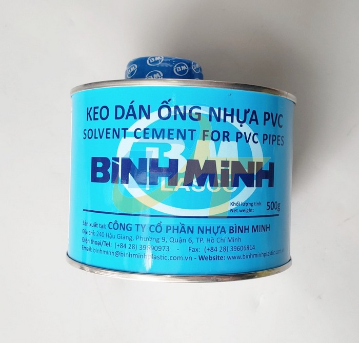 Keo dán ống PVC Bình Minh 500g   | Giá rẻ nhất - Công Ty TNHH Thương Mại Dịch Vụ Đạt Tâm