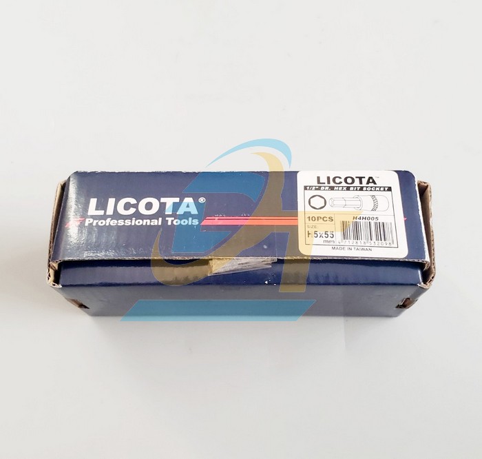 Đầu tuýp 1/2" bít lục giác 5mm Licota H4H005 H4H005 Licota | Giá rẻ nhất - Công Ty TNHH Thương Mại Dịch Vụ Đạt Tâm