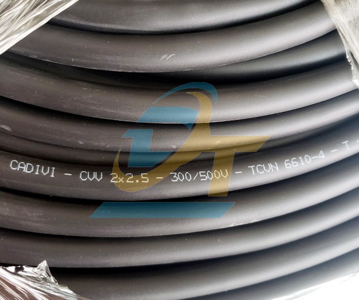 Dây cáp điện cadivi CVV 2x2.5 - 300/500V  Cadivi | Giá rẻ nhất - Công Ty TNHH Thương Mại Dịch Vụ Đạt Tâm