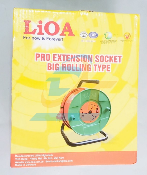 Ổ cắm quay tay kiểu Rulo 50m 15A Lioa QT50-2-15A QT50-2-15A LiOA | Giá rẻ nhất - Công Ty TNHH Thương Mại Dịch Vụ Đạt Tâm