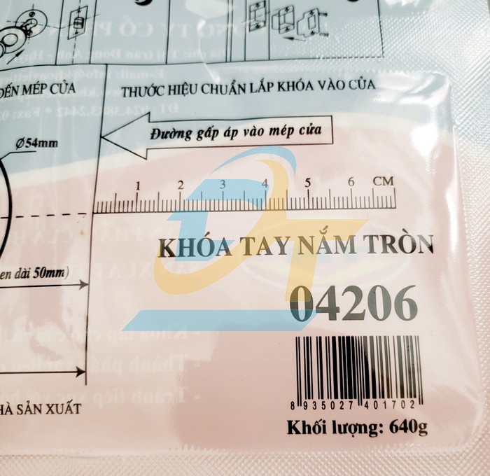 Khóa tay nắm tròn Việt Tiệp 04206 - cò dài 60mm  VietTiep | Giá rẻ nhất - Công Ty TNHH Thương Mại Dịch Vụ Đạt Tâm