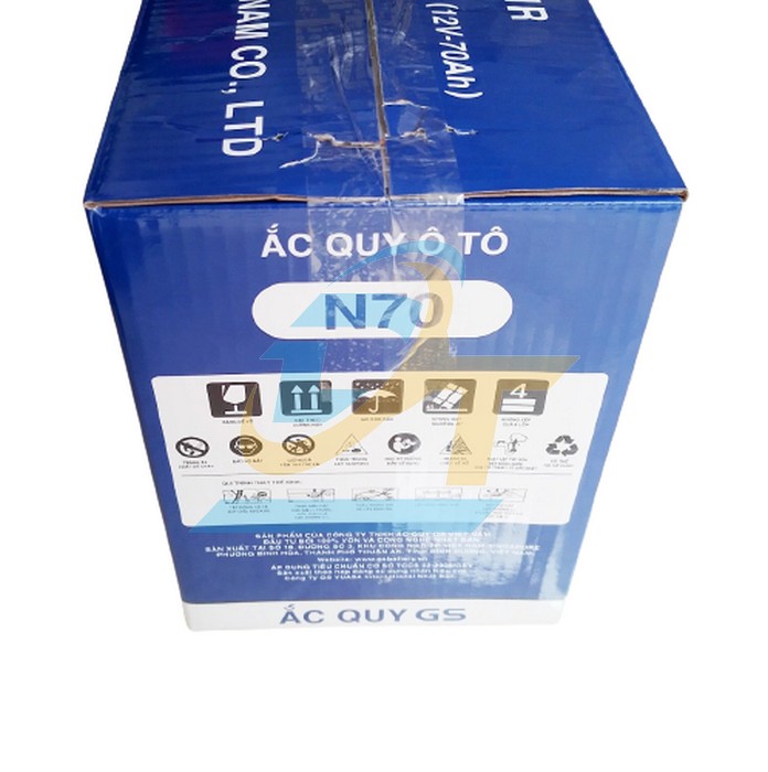 Ắc quy nước 65S31R GS N70 (12V-70AH)  GS | Giá rẻ nhất - Công Ty TNHH Thương Mại Dịch Vụ Đạt Tâm