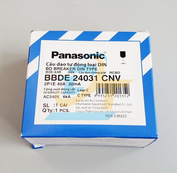 Cầu dao chống giật RCBO 2P 40A Panasonic BBDE24031CNV