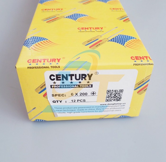 Tua vít bake cán sọc Century 6x200mm  Century | Giá rẻ nhất - Công Ty TNHH Thương Mại Dịch Vụ Đạt Tâm