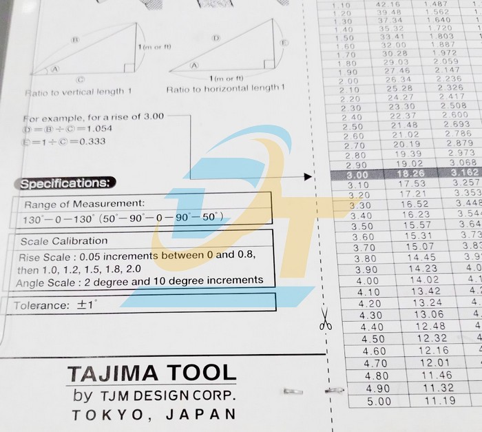 Thước đo góc nghiêng Slant 100 Tajima SLT-100 SLT-100 Tajima | Giá rẻ nhất - Công Ty TNHH Thương Mại Dịch Vụ Đạt Tâm