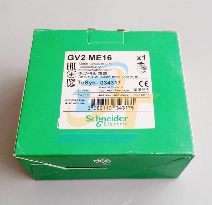 Cầu dao bảo vệ động cơ 3P 9-14A Schneider GV2ME16 GV2ME16 SCHNEIDER | Giá rẻ nhất - Công Ty TNHH Thương Mại Dịch Vụ Đạt Tâm