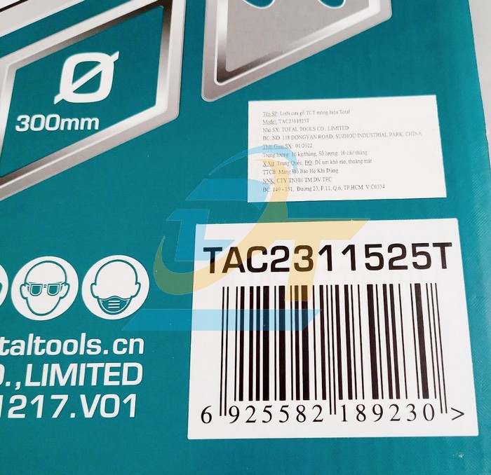 Lưỡi cưa gỗ hợp kim TCT 40 răng 300x30mm Total TAC2311525T TAC2311525T Total | Giá rẻ nhất - Công Ty TNHH Thương Mại Dịch Vụ Đạt Tâm