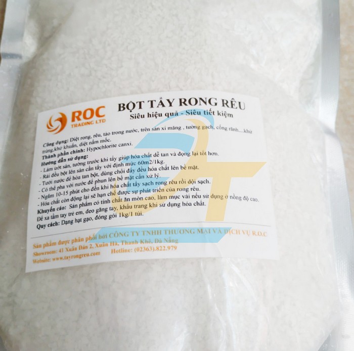 Bột tẩy rong rêu trên nền xi măng ROC 1kg  ROC | Giá rẻ nhất - Công Ty TNHH Thương Mại Dịch Vụ Đạt Tâm