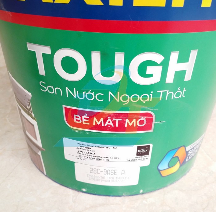 Sơn nước ngoài trời Dulux Maxilite Tough bề mặt mờ 28C Base A - Thùng 15L  Dulux | Giá rẻ nhất - Công Ty TNHH Thương Mại Dịch Vụ Đạt Tâm