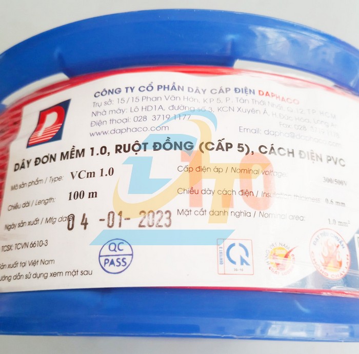 Dây cáp điện đơn mềm 1 lõi Lion VCm 1.0  Daphaco | Giá rẻ nhất - Công Ty TNHH Thương Mại Dịch Vụ Đạt Tâm