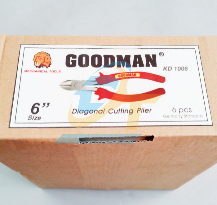 Kìm cắt cán đỏ 6" Goodman KD-1006  Goodman | Giá rẻ nhất - Công Ty TNHH Thương Mại Dịch Vụ Đạt Tâm