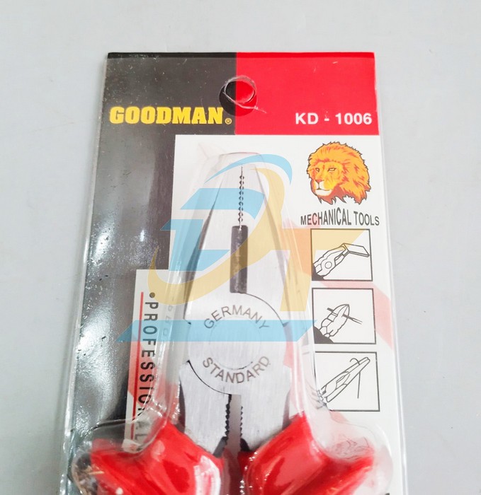 Kìm điện cán đỏ 6" Goodman KD-1006  Goodman | Giá rẻ nhất - Công Ty TNHH Thương Mại Dịch Vụ Đạt Tâm