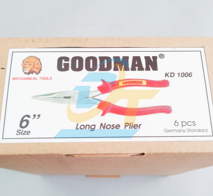 Kìm nhọn cán đỏ 6" Goodman KD-1006  Goodman | Giá rẻ nhất - Công Ty TNHH Thương Mại Dịch Vụ Đạt Tâm