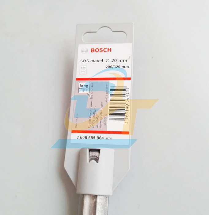 Mũi khoan bê tông chuôi gài SDS-max 20x200/320mm Bosch 2608685864 2608685864 Bosch | Giá rẻ nhất - Công Ty TNHH Thương Mại Dịch Vụ Đạt Tâm