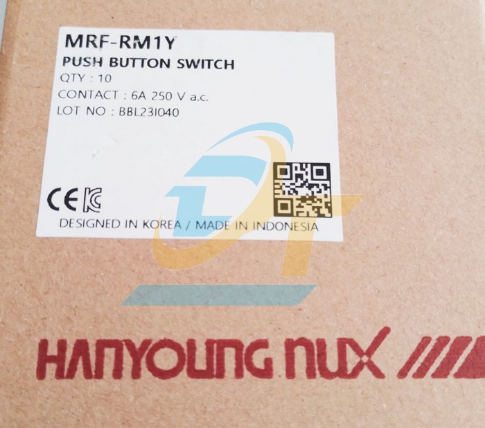 Nút nhấn nhả phi 22 không đèn màu vàng Hanyoung MRF-RM1Y MRF-RM1Y Hanyoung | Giá rẻ nhất - Công Ty TNHH Thương Mại Dịch Vụ Đạt Tâm