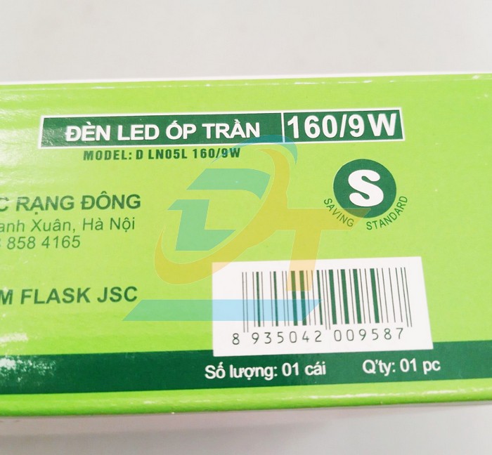 Đèn Led ốp trần 9W 6500K Rạng Đông D LN05L 160/9W D LN05L 160/9W RangDong | Giá rẻ nhất - Công Ty TNHH Thương Mại Dịch Vụ Đạt Tâm