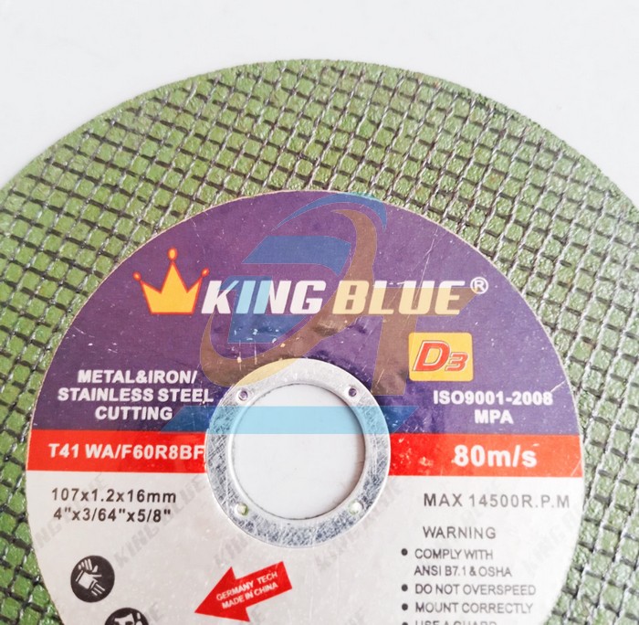 Đá cắt sắt KingBlue 107x1.2x16  KINGBLUE | Giá rẻ nhất - Công Ty TNHH Thương Mại Dịch Vụ Đạt Tâm