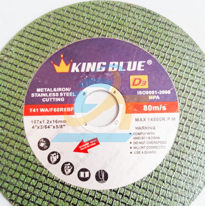 Đá cắt sắt KingBlue 107x1.2x16  KINGBLUE | Giá rẻ nhất - Công Ty TNHH Thương Mại Dịch Vụ Đạt Tâm