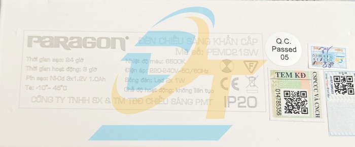 Đèn sạc khẩn cấp Paragon PEMD21SW  Paragon | Giá rẻ nhất - Công Ty TNHH Thương Mại Dịch Vụ Đạt Tâm