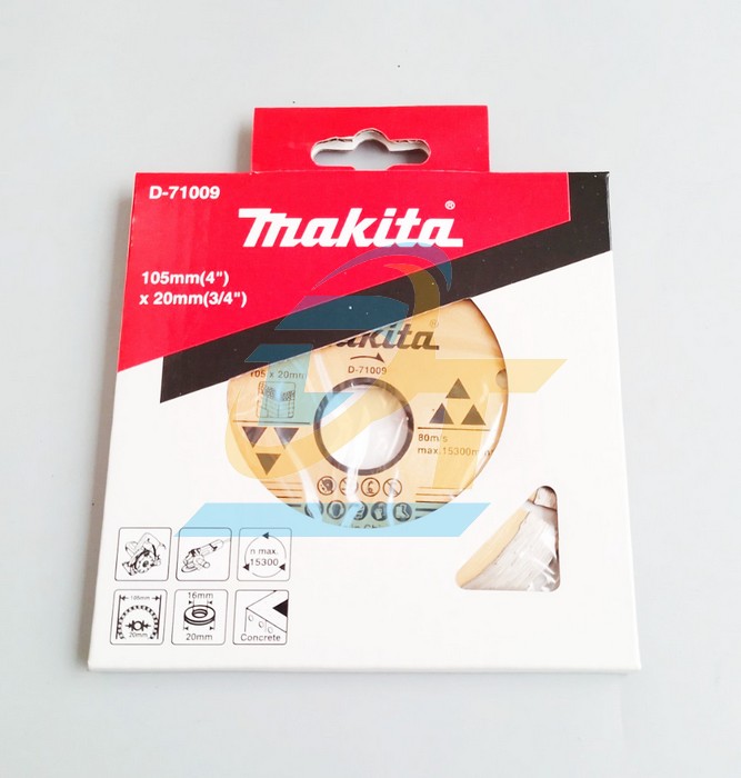 Lưỡi cắt bê tông 105x20mm Makita D-71009  Makita | Giá rẻ nhất - Công Ty TNHH Thương Mại Dịch Vụ Đạt Tâm