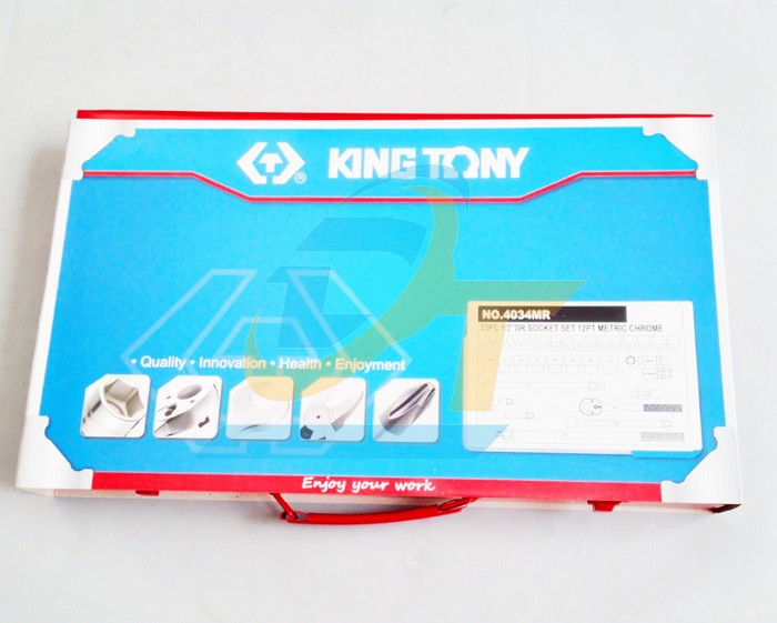 Bộ tuýp 1/2" 33 chi tiết hệ mét Kingtony 4034MR  KingTony | Giá rẻ nhất - Công Ty TNHH Thương Mại Dịch Vụ Đạt Tâm