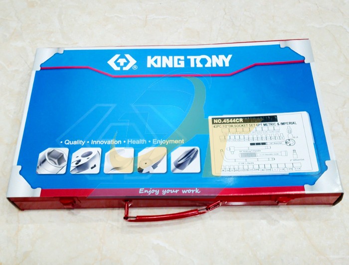 Bộ tuýp 1/2" 43 chi tiết hệ inch và hệ mét Kingtony 4544CR  KingTony | Giá rẻ nhất - Công Ty TNHH Thương Mại Dịch Vụ Đạt Tâm