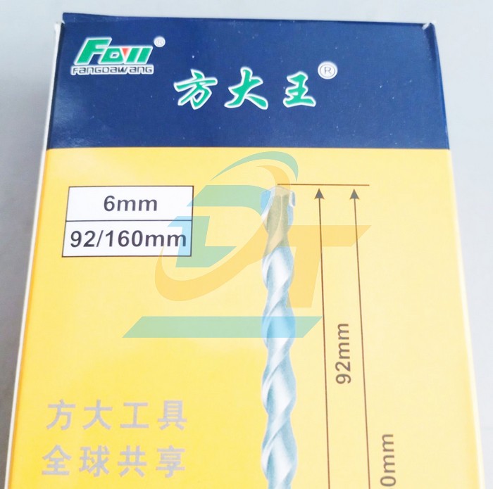 Mũi khoan bê tông chuôi gài Fangda 6x160mm  FANGDA | Giá rẻ nhất - Công Ty TNHH Thương Mại Dịch Vụ Đạt Tâm