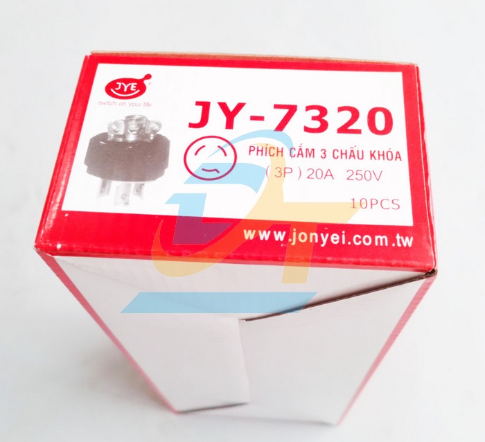 Phích cắm điện Locking 3 chấu JYE JY-7320  JYE | Giá rẻ nhất - Công Ty TNHH Thương Mại Dịch Vụ Đạt Tâm