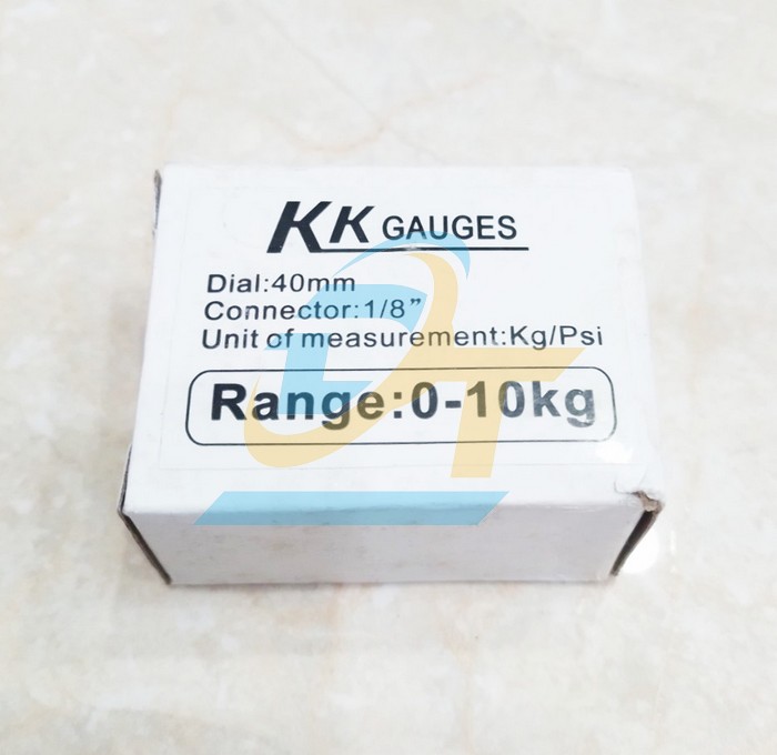 Đồng hồ đo áp suất 40mm 0-10kgf/cm2 (Chân đứng ren 9.6mm)  KK-GAUGES | Giá rẻ nhất - Công Ty TNHH Thương Mại Dịch Vụ Đạt Tâm