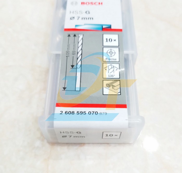 Mũi khoan sắt 7mm HSS-G Bosch 2608595070 2608595070 Bosch | Giá rẻ nhất - Công Ty TNHH Thương Mại Dịch Vụ Đạt Tâm