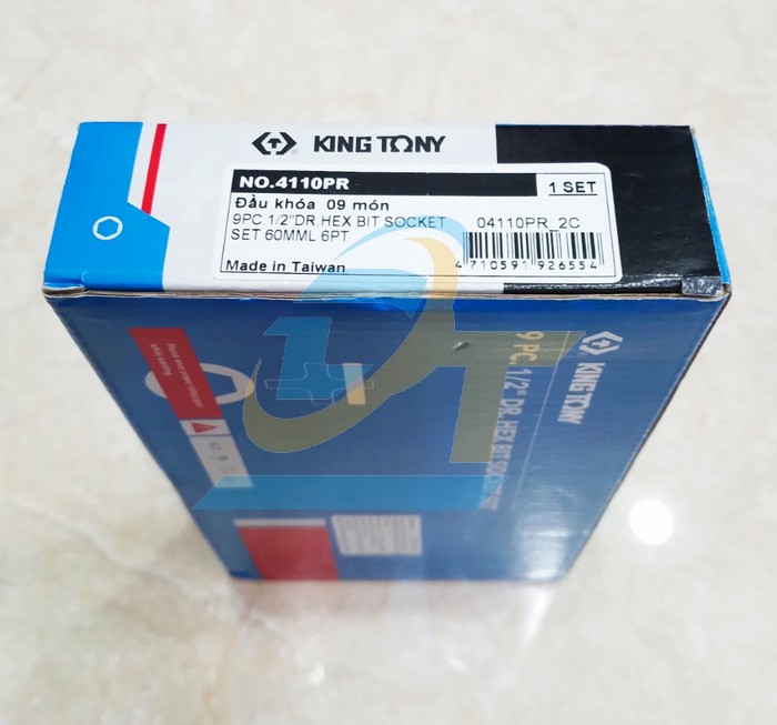 Bộ  tuýp lục giác 1/2" 9 chi tiết 3-14mm Kingtony 4110PR  KingTony | Giá rẻ nhất - Công Ty TNHH Thương Mại Dịch Vụ Đạt Tâm