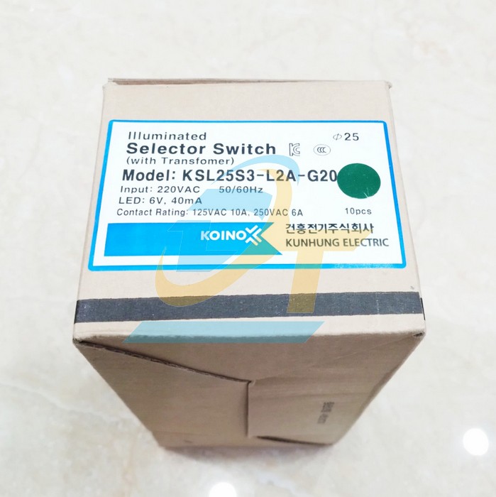 Công tắc xoay 2 vị trí Koino KSL25S3-L2A  KOINO | Giá rẻ nhất - Công Ty TNHH Thương Mại Dịch Vụ Đạt Tâm